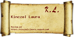 Kinczel Laura névjegykártya